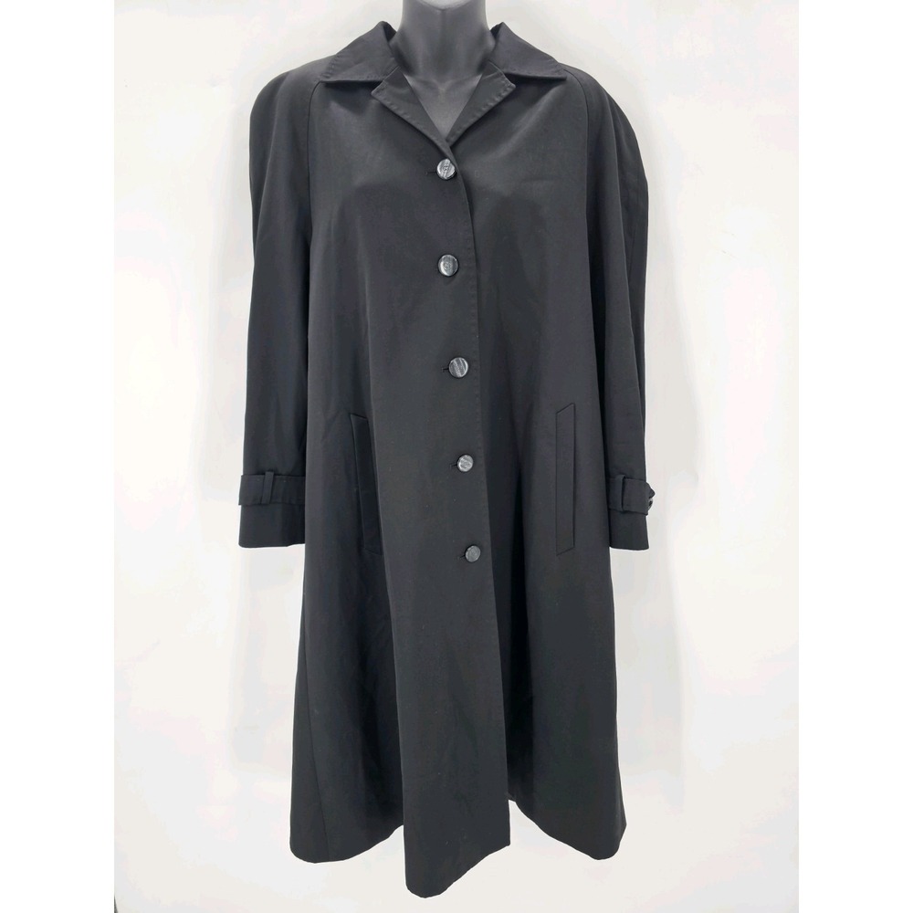 ESCADA COAT 100% NEW WOOL LONG BLAZER WOMEN'S‎ SIZE 36 BLACK